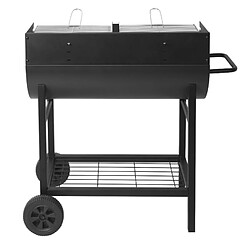 Acheter Barbecue à charbon 71 x 35.5cm avec chariot - alabama - RED DECO