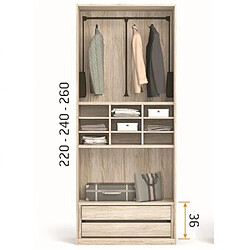 Inside 75 Option 18 pour intérieur d'armoire 96,2 cm niche normale hauteur 240 cm 