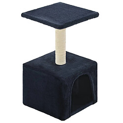 vidaXL Arbre à chat avec griffoir en sisal 55 cm Bleu foncé