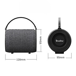 Acheter Wewoo Enceinte Bluetooth Haut-parleur sans fil portatif d'extérieur Oneder V3prise en charge des cartes mains libres et FM et TF et clés USB et AUX Noir