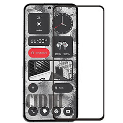 PHONECARE Verre Trempé 5D Full Cover pour Nothing Phone 2 - Transparent / Noir 