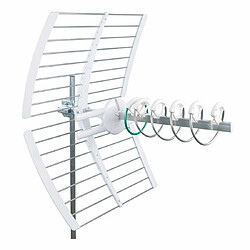 Fracarro Antenne active hélicoïdale UHF - ELIKA PRO 700 C - Gain 47 dBi, Bande 470-694 MHz, Système de pointage via LED, Filtre LTE intégré 