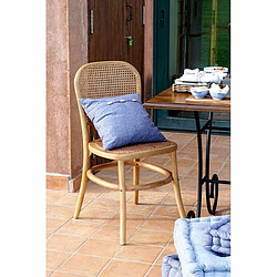 Chaise de Salle à Manger DKD Home Decor Rotin Bouleau (44 x 49 x 87 cm)