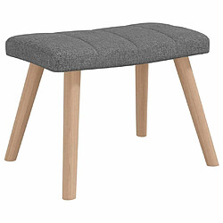 Acheter Maison Chic Chaise à bascule avec tabouret | Fauteuil Relax Gris foncé Tissu -GKD39070