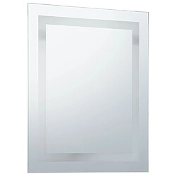 Avis vidaXL Miroir à LED pour salle de bains et capteur tactile 50x60 cm