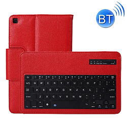 Wewoo SA510 Clavier Bluetooth détachable + Housse de protection en cuir PU texturé litchi avec support pour Galaxy Tab A 10.1 2019 T510 / T515 rouge