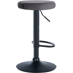 Non Tabouret de bar Ponte velours noir pas cher