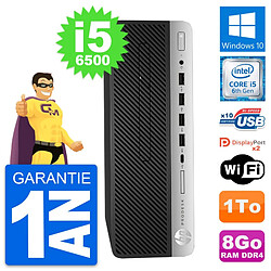 PC HP ProDesk 600 G3 SFF Intel i5-6500 RAM 8Go Disque Dur 1To Windows 10 Wifi · Occasion 