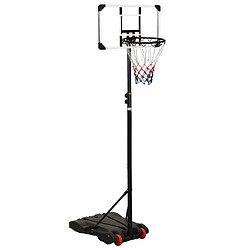 vidaXL Support de basket-ball Transparent 216-250 cm Polycarbonate 