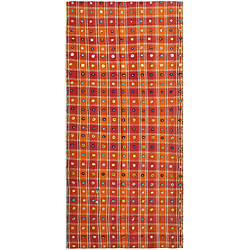 Vidal Tapis de laine 272x128 orange Jajim