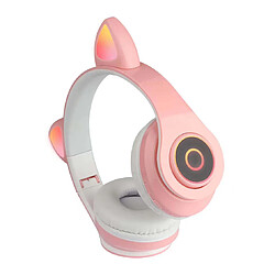 Avis Universal Casque d'oreille de chat sans fil rechargeable casque de jeu Bluetooth pliable cadeau de Noël(blanche)