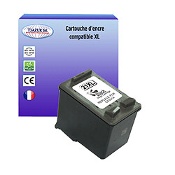 T3Azur Cartouche compatible avec HP PhotoSmart 1402 AiO, 1410 AiO, 1415 AiO, 1417 AiO, Fax 1250, 3180 remplace HP n°21 XL - Noire 