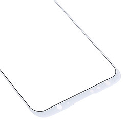 Wewoo Écran avant avec lentille en verre pour Meizu 16 (blanc) pas cher