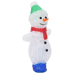 Acheter vidaXL Silhouette de bonhomme de neige de Noël LED Acrylique 30 cm