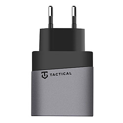 Tactical Chargeur mural GaN USB + USB-C 45W Microgrid Gris Foncé