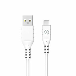 Câble USB-C vers USB Celly 1 m Blanc