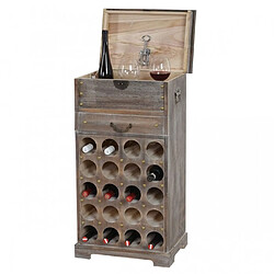 Acheter Decoshop26 Etagère à vin pour 20 bouteilles marron vieilli 94x48x31cm ETA04028