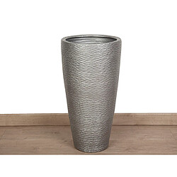 Vase Alexandra House Living Argenté Céramique 35 x 75 x 35 cm