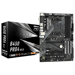 Carte Mère ASRock B450 Pro4 R2.0 AMD B450 AMD AMD AM4 