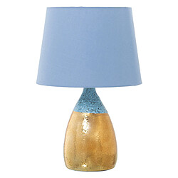 Lampe de bureau Alexandra House Living Bleu Doré Céramique 60 W 13 x 26 x 13 cm 