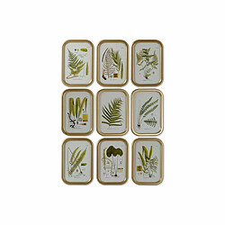 Cadre DKD Home Decor Moderne Plantes botaniques 30 x 2 x 45 cm (9 Unités) 