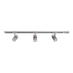 SULION Spots LED rail SULION KIT COMPLET RAIL 3X8W SPOTS LED 3000K ARGENT