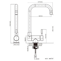 CECIPA MAX Robinet de Cuisine Rabattable 2 Jets aux Choix, Mitigeur Evier Repliable en Acier Inoxydable devant Fenêtre, Robinet Évier Pivotant à 360º pas cher