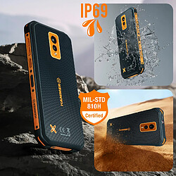 Smartphone HAMMER Energy X 4G LTE, Antichoc et Waterproof IP69, Noir / Orange pas cher