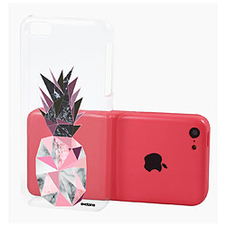 Acheter Coque iPhone 5C souple transparente Ananas geometrique marbre Motif Ecriture Tendance Evetane