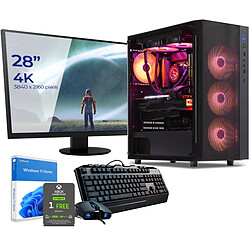 Sedatech Pack PC Gamer Pro • AMD Ryzen 7 7700X • RTX4070Ti • 32Go DDR5 • 2To SSD M.2 • Windows 11 • Moniteur 28" Pack PC Gamer Pro Watercooling • AMD Ryzen 7 7700X 8x 4.5Ghz (max 5.4Ghz) • Geforce RTX4070Ti • 32Go DDR5 DDR5 5200Mhz • 2To SSD M.2 • Wifi • Bluetooth, USB 3.2 • Windows 11 • Moniteur 28" + Clavier/Souris Gamer