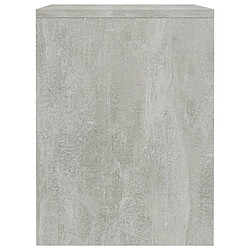 Maison Chic Table de chevet,Table de nuit,Table d'appoint pour salon Gris béton 40x30x40 cm Bois d'ingénierie -MN24912 pas cher