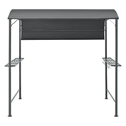 Tonnelle de Barbecue Pyrgos 215 x 220 x 140 cm Anthracite Gris Foncé [en.casa] pas cher