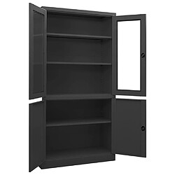 Acheter vidaXL Armoire de bureau Anthracite 90x40x180 cm Acier