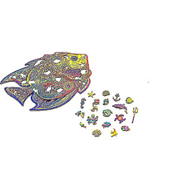 Universal Cadeau pour enfants poisson en bois puzzle 90pcs