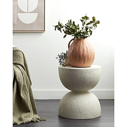 Beliani Terre cuite Vase décoratif 27 cm Beige PERAK