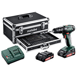 METABO Perceuse visseuse percu 18V 2Ah + 100 Acc. SB18 set - 602245910