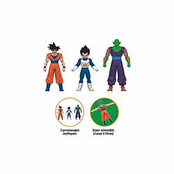 Ludendo Pack de 3 Monster Flex Dragon Ball