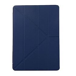 Wewoo Housse Étui Coque Pour iPad 10,2 pouces TPU Déformation horizontale Etui en cuir avec support Bleu