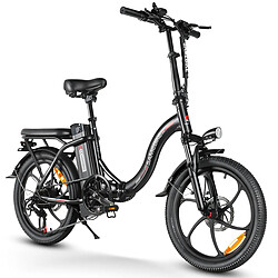 Vélo électrique SAMEBIKE CY20-IT - moteur 350W batterie 36V13AH autonomie 35KM freins à disque mécaniques - Noir