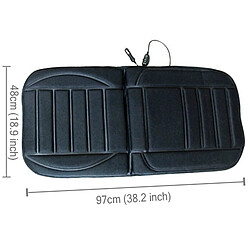 Wewoo Housse de coussin de chauffage noir électrique de siège de voiture de réchauffeur d'hiver de 12V