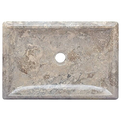 Acheter vidaXL Lavabo Gris 50x35x10 cm Marbre