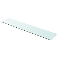 vidaXL Panneau pour étagère Verre transparent 100 x 20 cm 