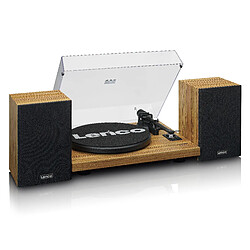 Avis Lenco Platine vinyle avec amplificateur intégré, Bluetooth® et deux enceintes externes LS-500OK Noyer