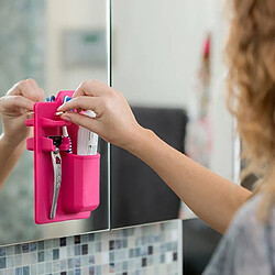 Wewoo Silicone Porte-brosse à dents Salle rose de bain Organisateur Stockage Mighty Dentifrice Rasoir 