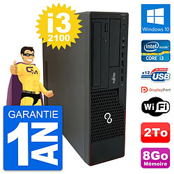 PC Fujitsu Esprimo E910 DT Intel i3-2100 RAM 8Go Disque Dur 2To Windows 10 Wifi · Occasion 