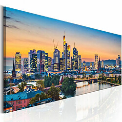 Paris Prix Tableau Imprimé Evening in Frankfurt 50 x 150 cm 