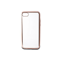 Uknow Protection pour téléphone portable Iphone 7/8 Contact Flex Metal TPU Transparent Or rose Métallisé 