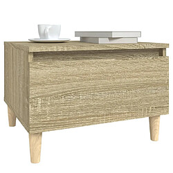 Avis vidaXL Table d'appoint Chêne sonoma 50x46x35 cm Bois d'ingénierie