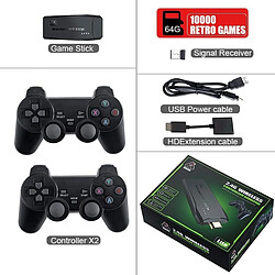 Console de Jeux Vidéo Rétro-VANWIN- Console de Jeux avec 10000+ Jeux Classiques(64G)-2 Joueurs sans Fil USB Plug and Play HDMI TV Stick Portable