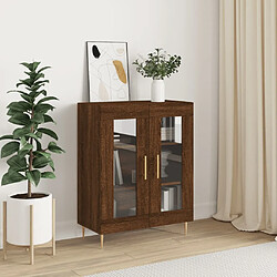 Maison Chic Buffet,Meuble de Rangement,commode pour salon,Cuisine chêne marron 69,5x34x90 cm bois d'ingénierie -MN69339